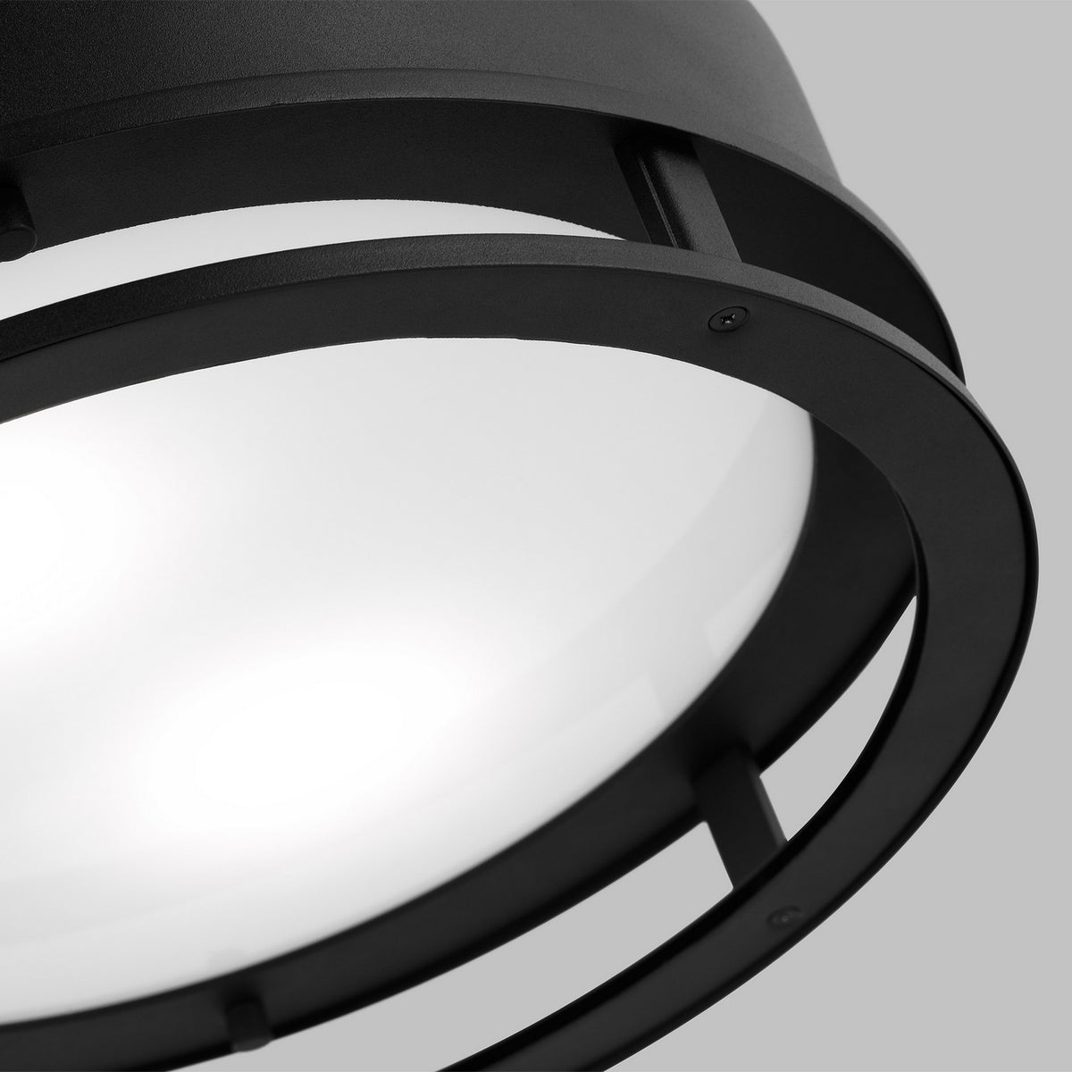 Union LED Outdoor Flush Mount in Black