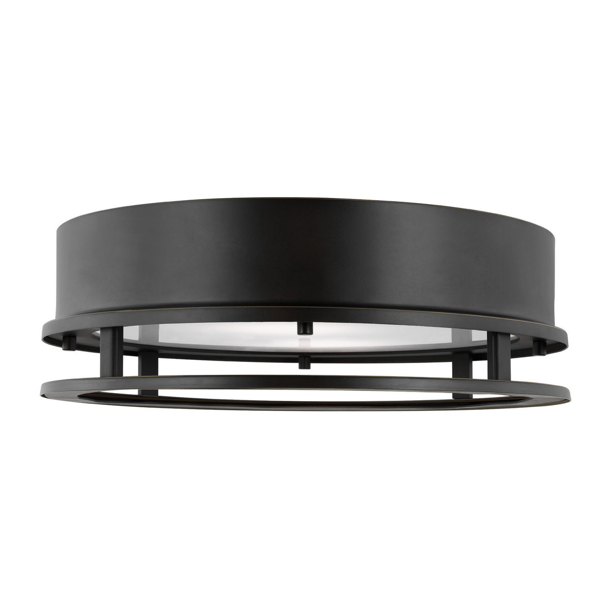 Union LED Outdoor Flush Mount in Antique Bronze