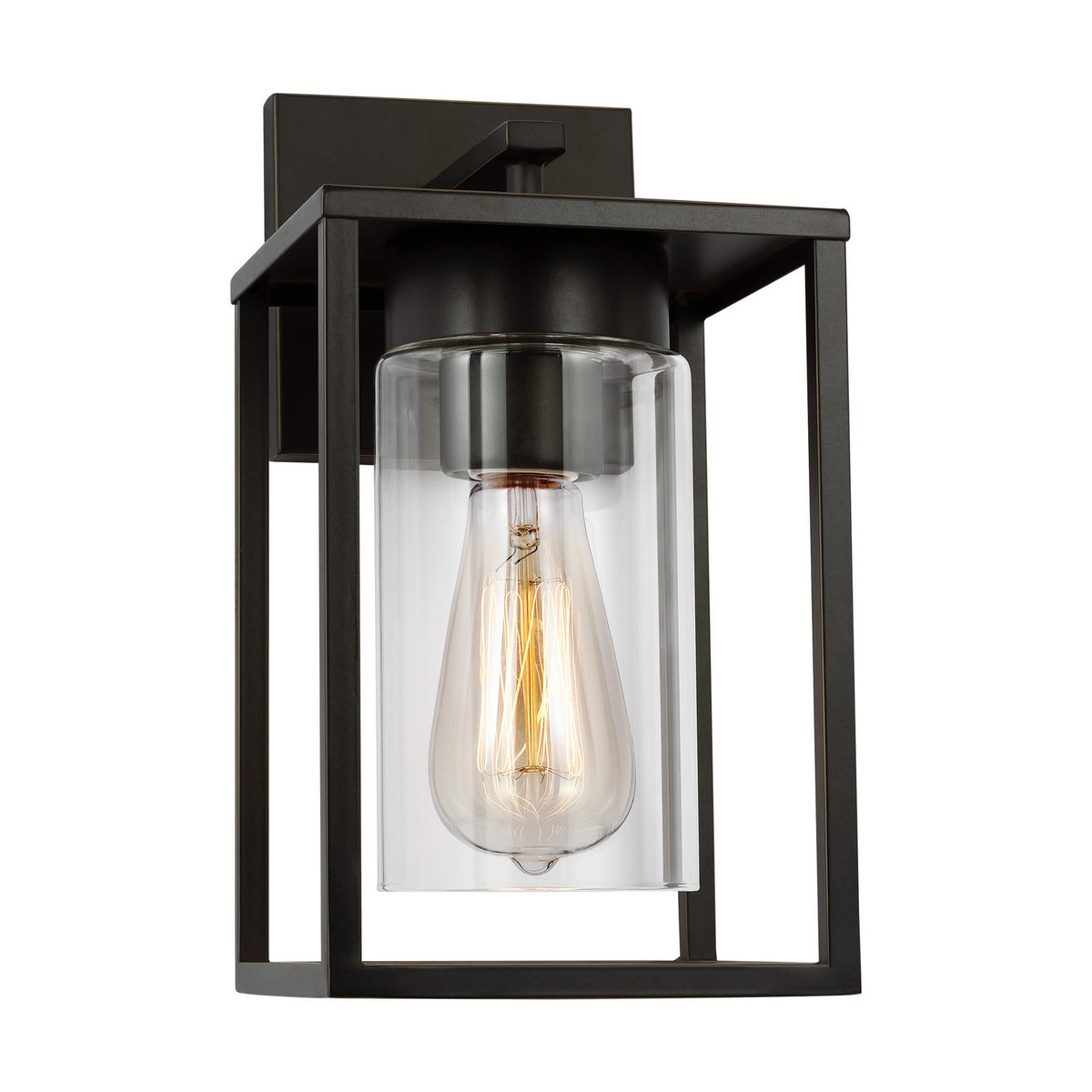 Vado One Light Outdoor Wall Lantern in Antique Bronze