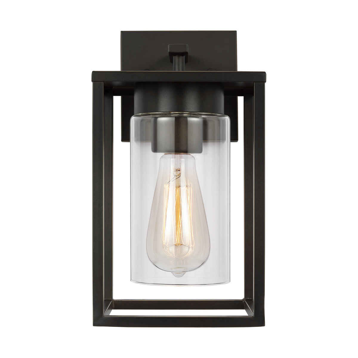 Vado One Light Outdoor Wall Lantern in Antique Bronze