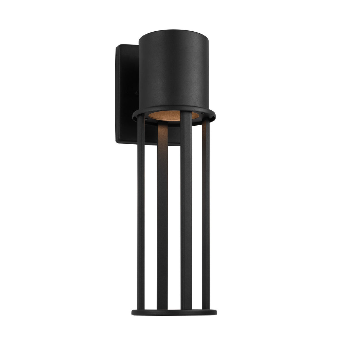 Union LED Outdoor Wall Lantern in Black