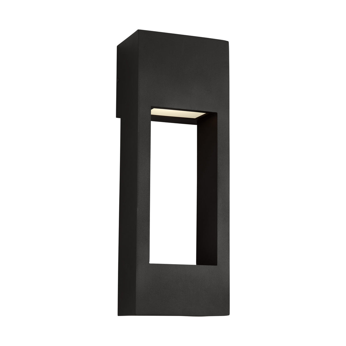 Testa LED Outdoor Wall Lantern in Black