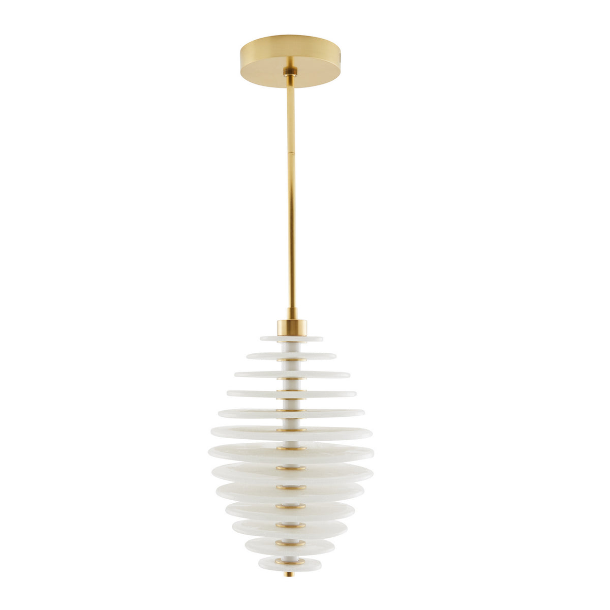 Penelope One Light Pendant in Clear Seedy