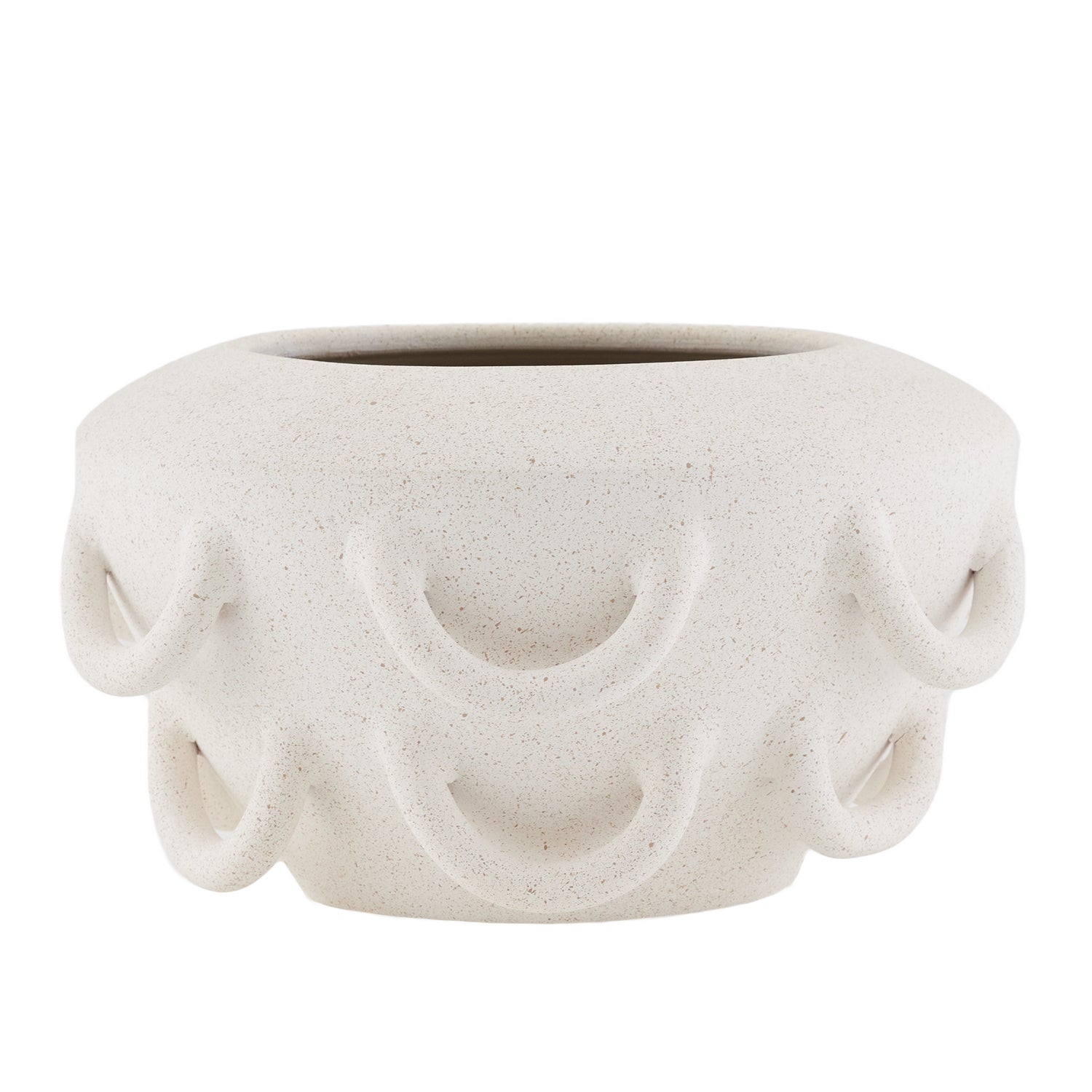Paloma Vase in Speckled Ivory