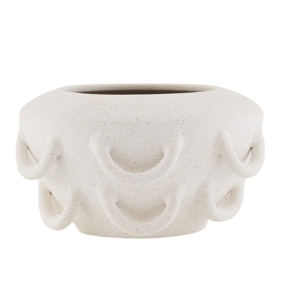 Paloma Vase in Speckled Ivory