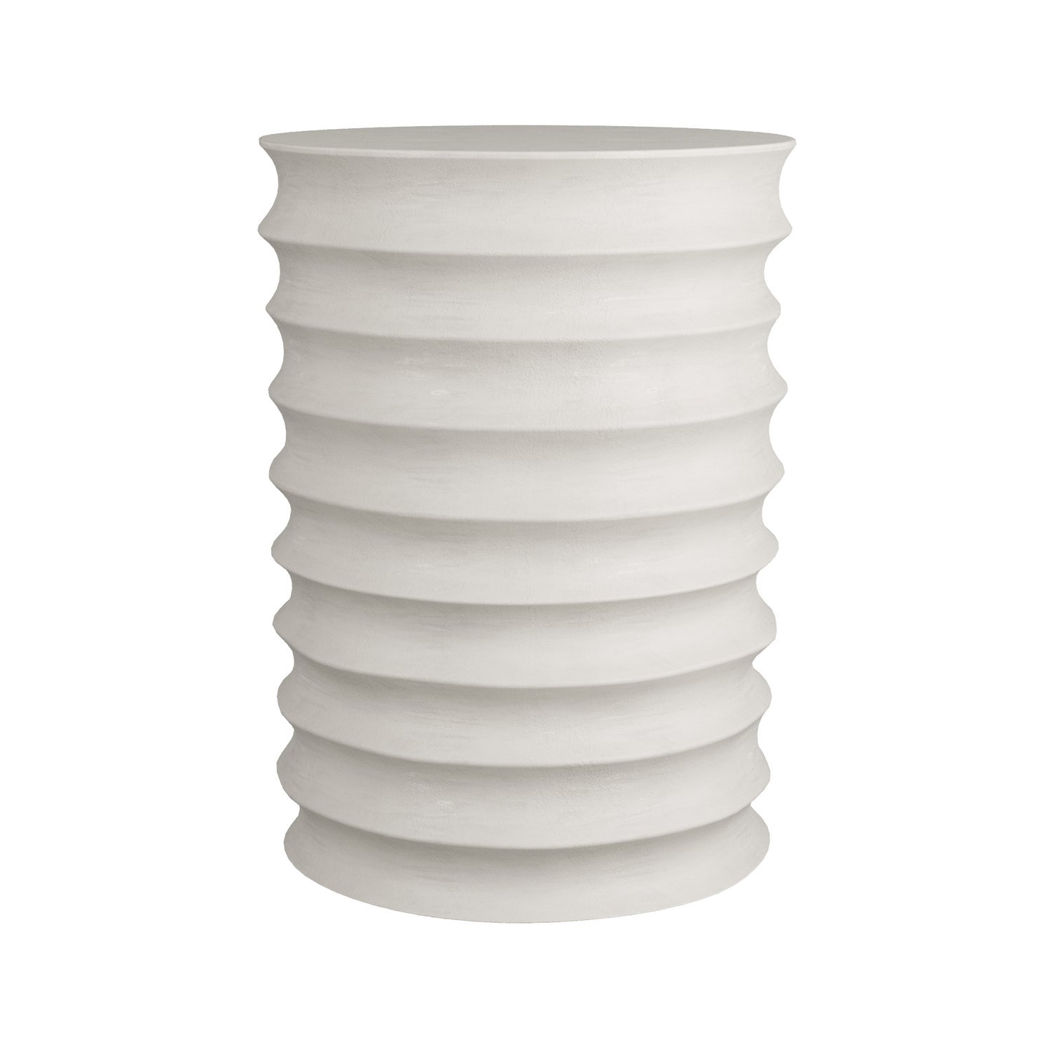 Reiko Accent Table in White Gesso