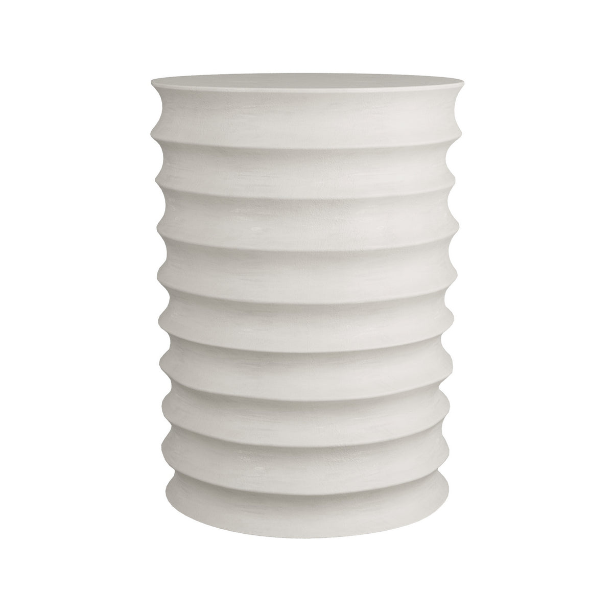 Reiko Accent Table in White Gesso