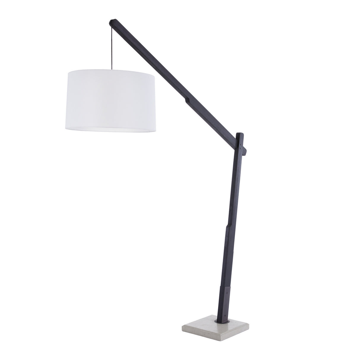 Sarsa One Light Floor Lamp in Ebony