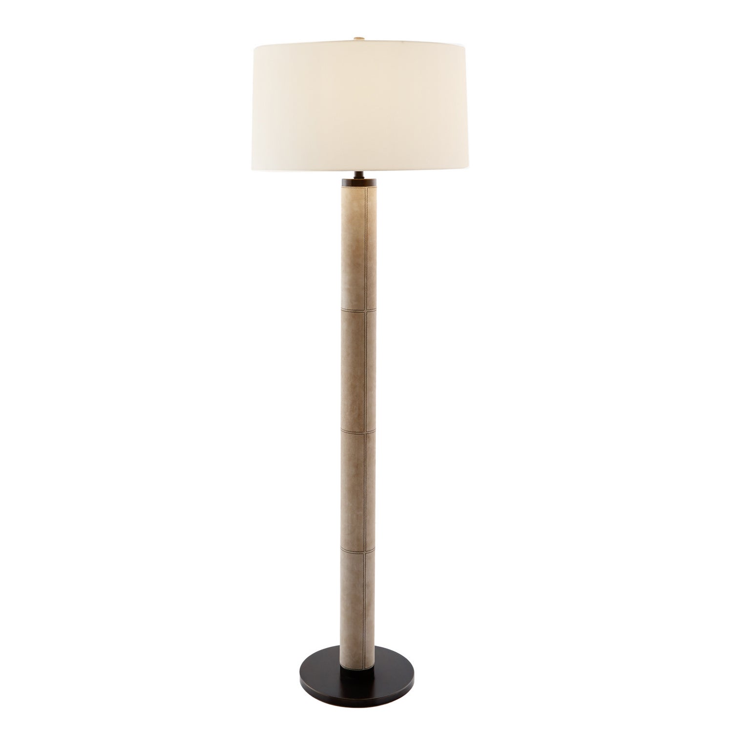 Russel One Light Floor Lamp in Bone