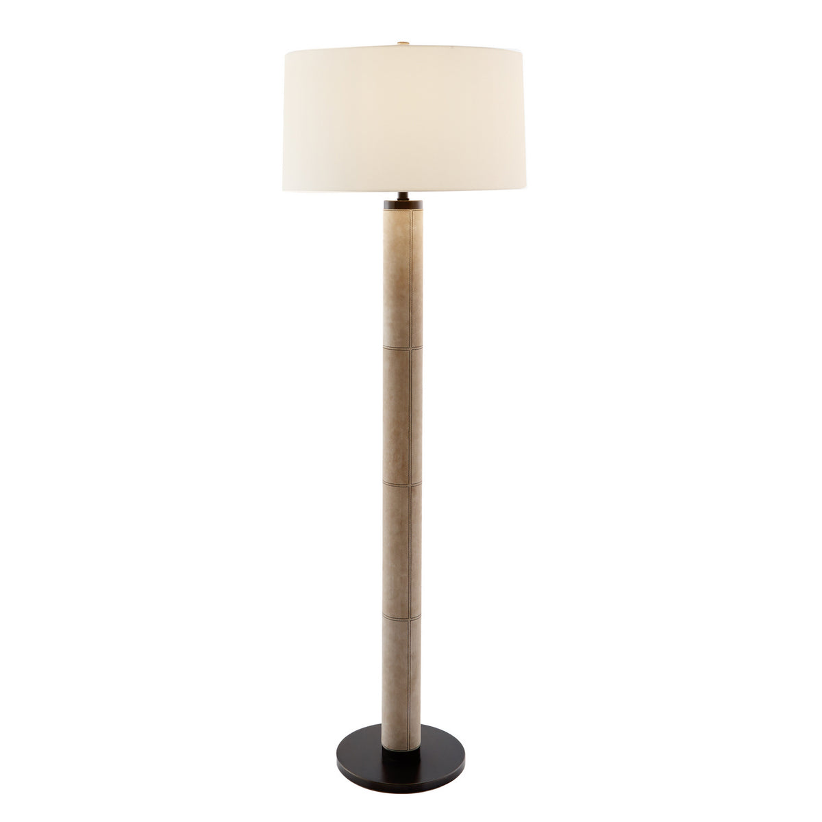 Russel One Light Floor Lamp in Bone