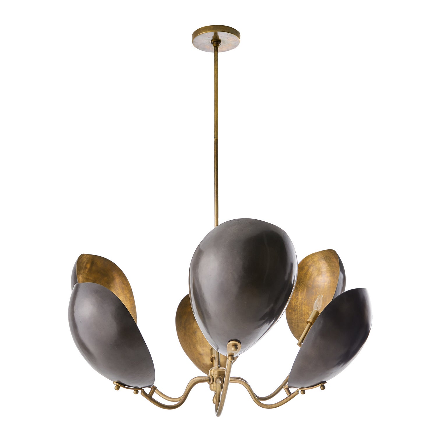Savo Six Light Chandelier in Bronze