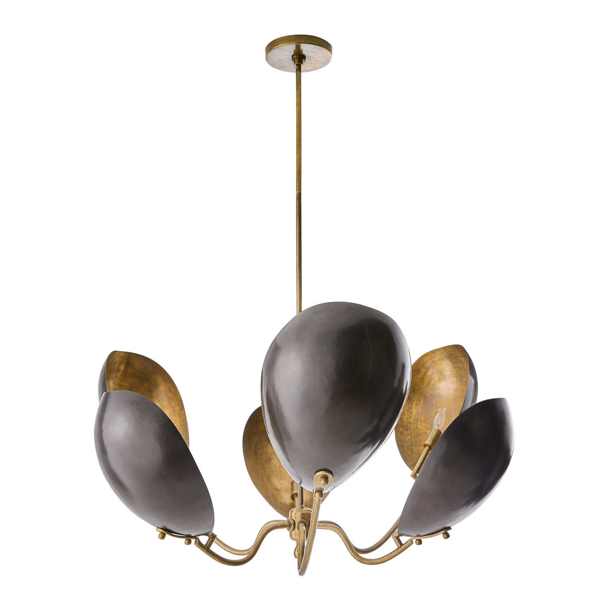 Savo Six Light Chandelier in Bronze