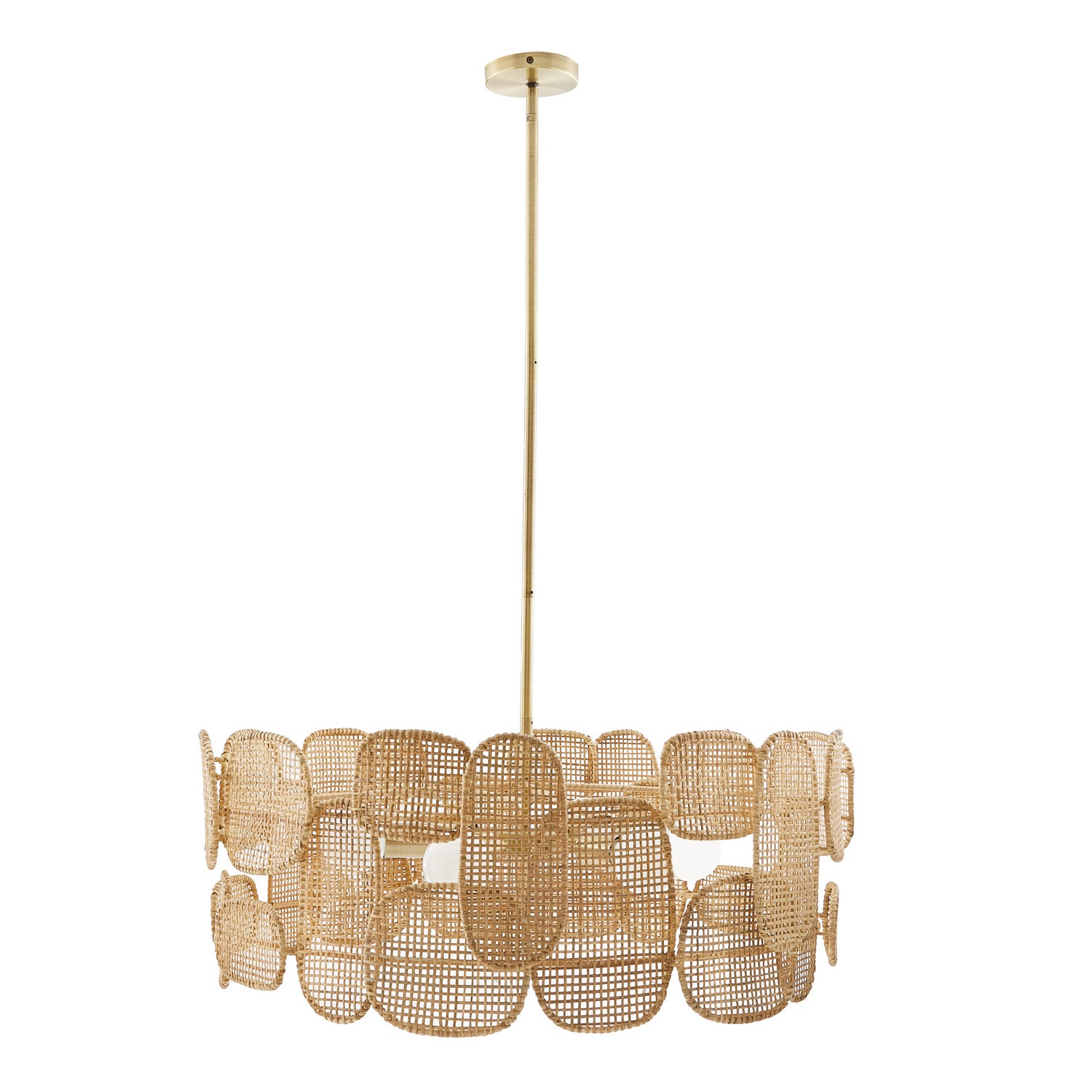 Ronaldo Six Light Chandelier in Natural