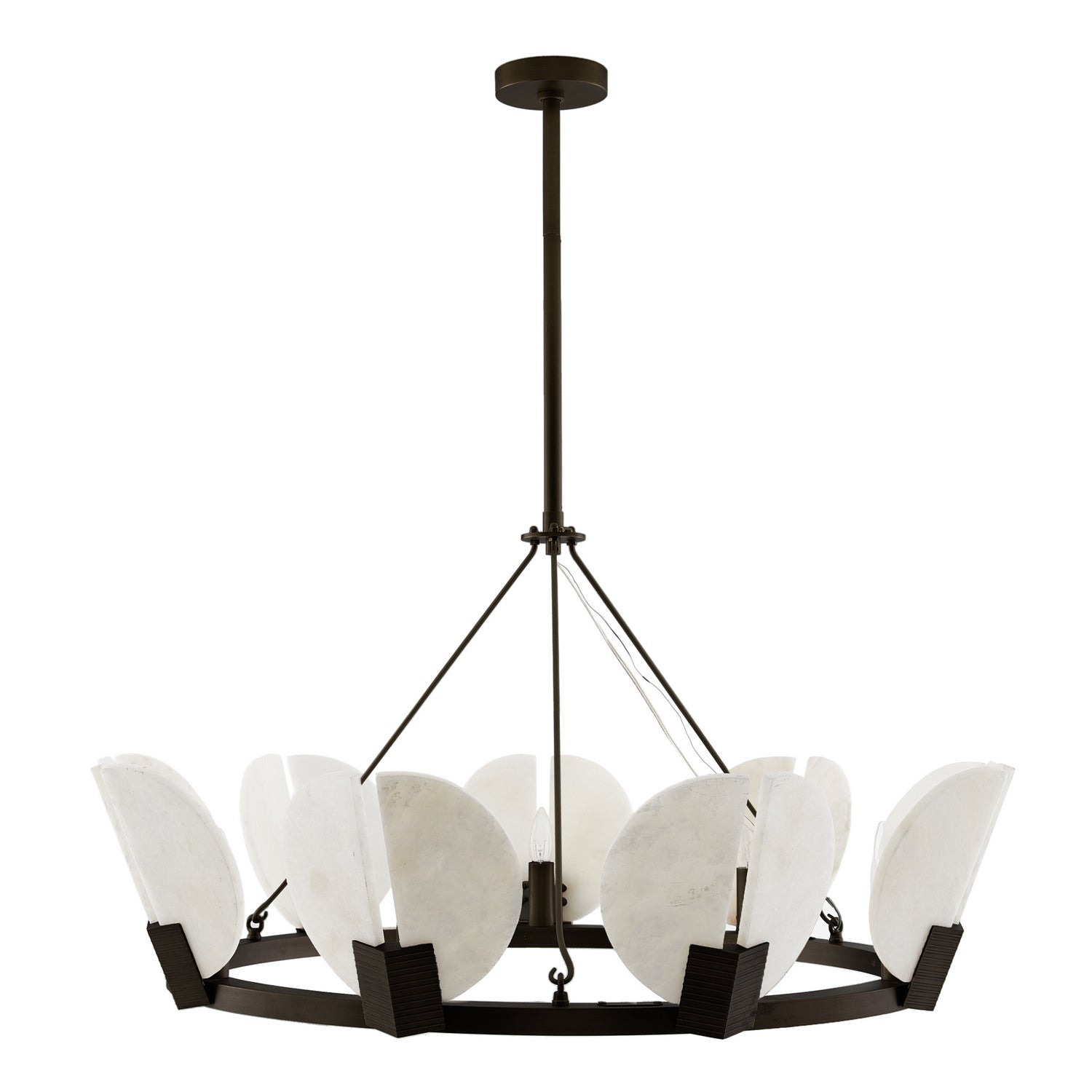 Sierra Nine Light Chandelier in English Bronze