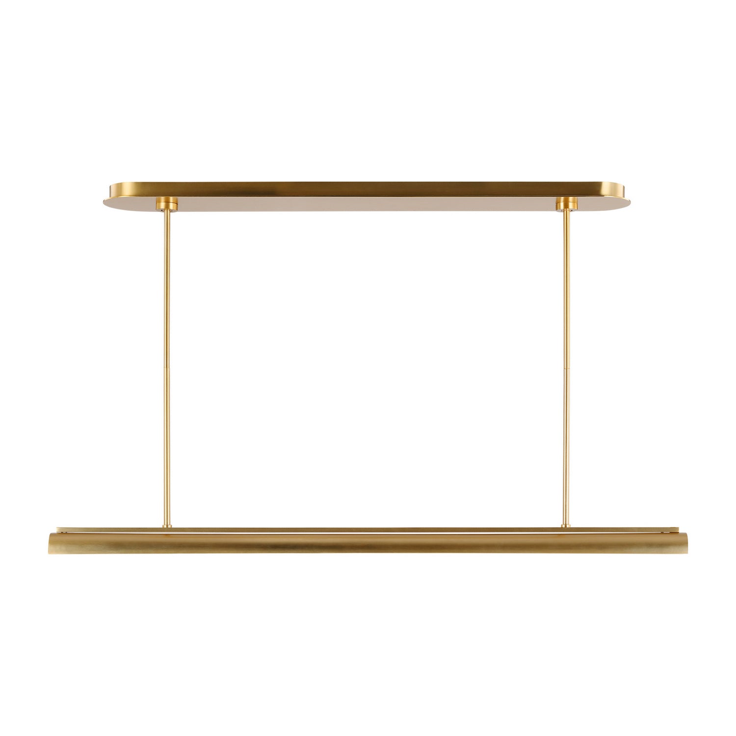 Carson One Light Linear Chandelier-Burnished Brass
