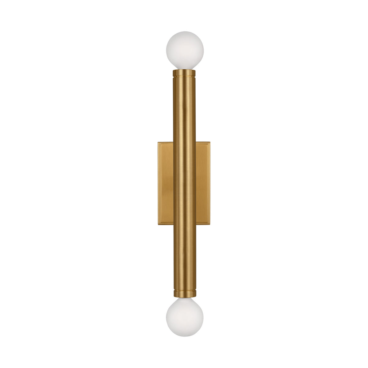 Beckham Modern Two Light Wall Sconce in Burnished Brass