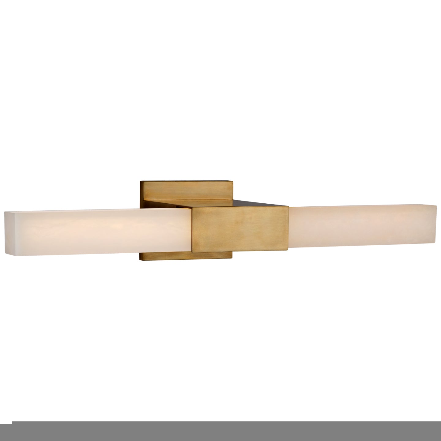 Covet 21" Bracketed Bath Light in Antique-Burnished Brass w/ Alabaster