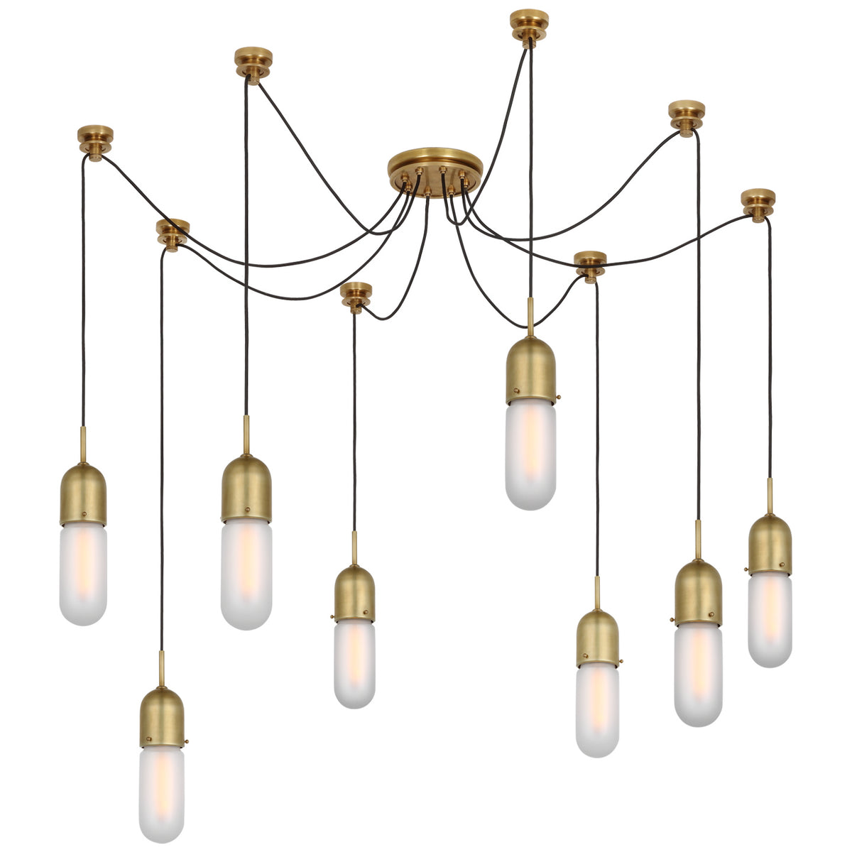 Junio LED Pendant in Hand-Rubbed Antique Brass