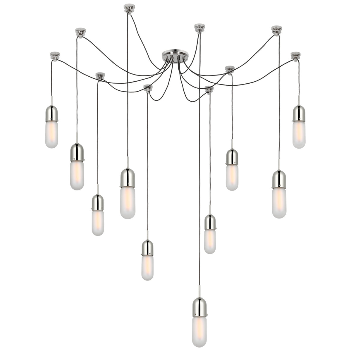 Junio LED Pendant in Polished Nickel