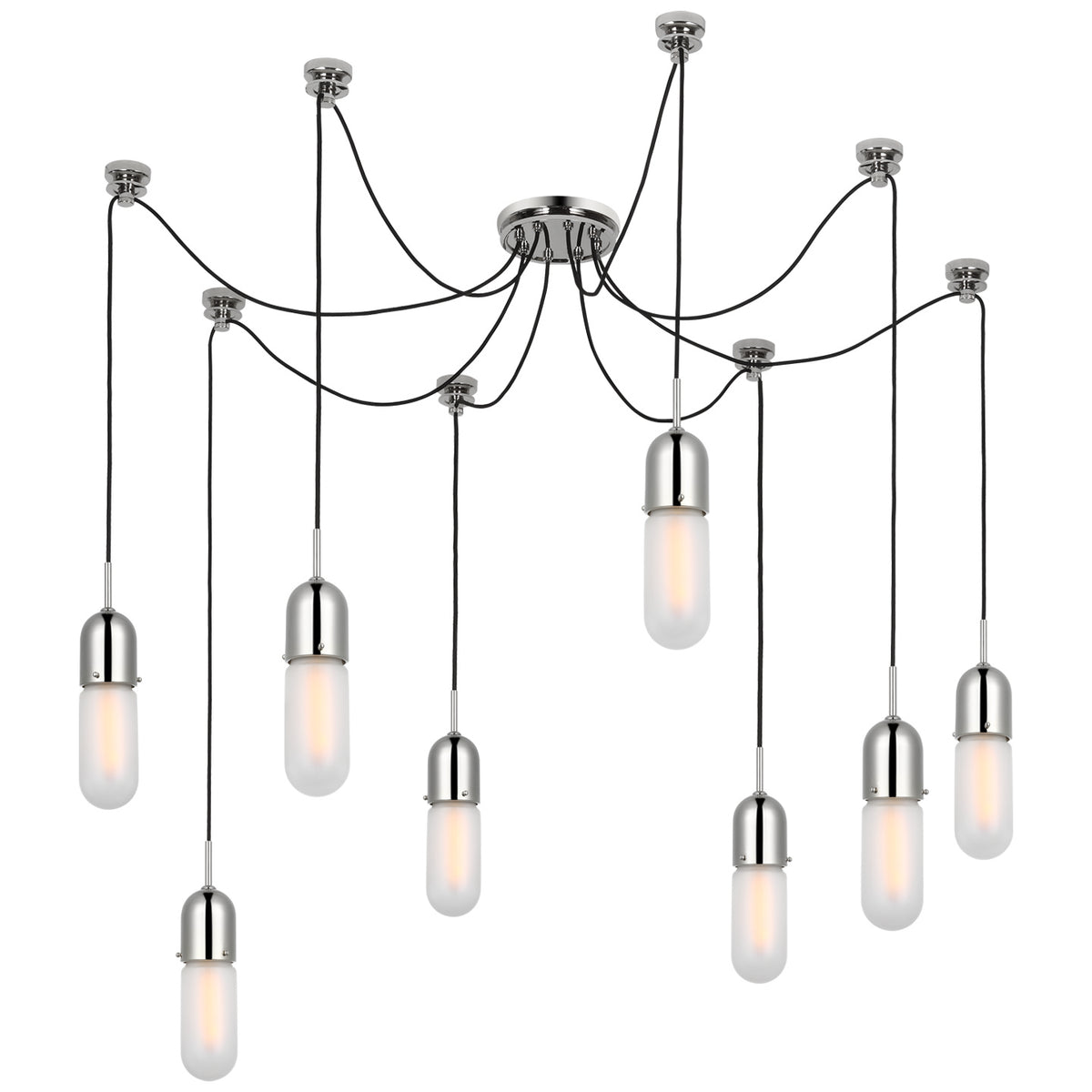 Junio LED Pendant in Polished Nickel