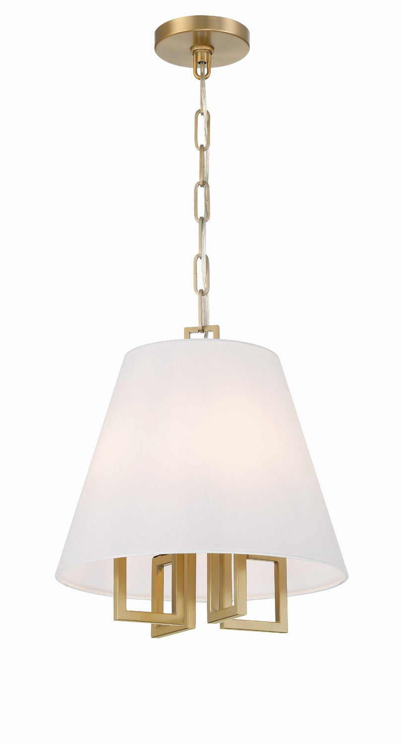 Westwood Four Light Mini Chandelier in Vibrant Gold