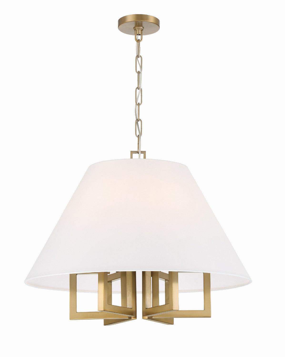 Westwood Six Light Chandelier in Vibrant Gold