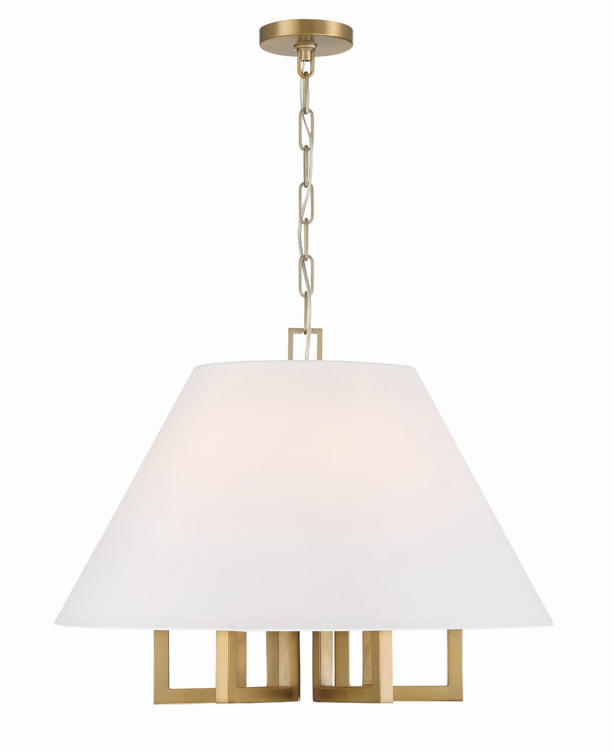 Westwood Six Light Chandelier in Vibrant Gold