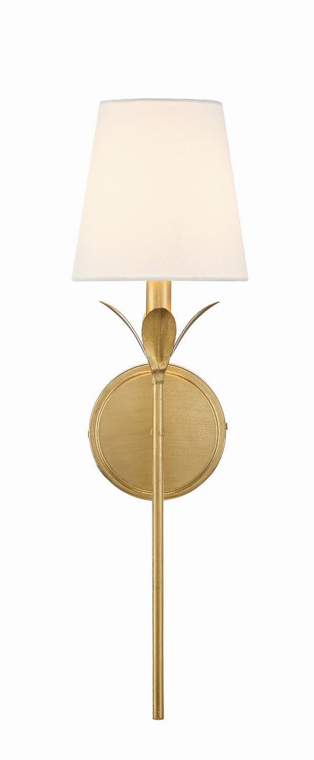 Broche One Light Wall Sconce in Antique Gold