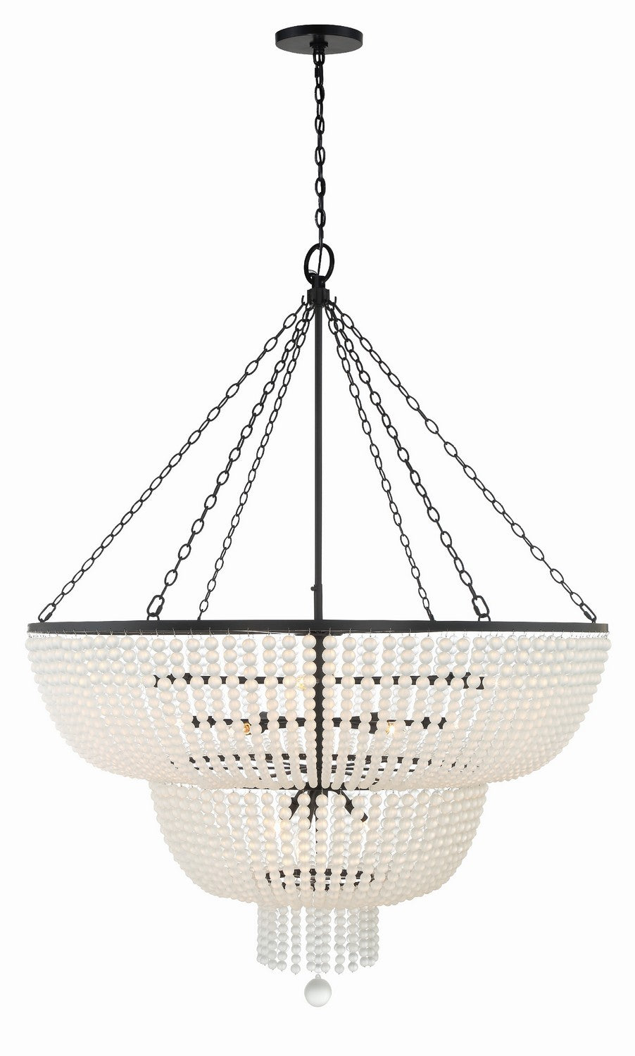 Rylee 15 Light Chandelier in Matte Black