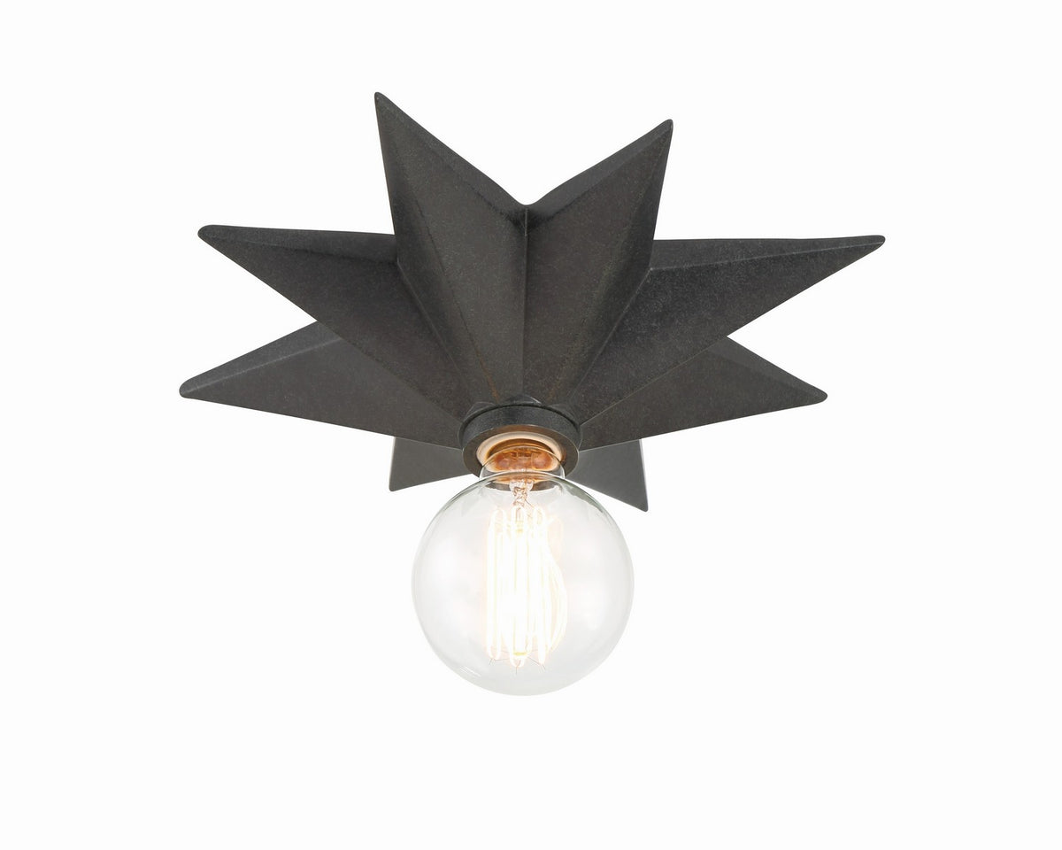 Astro One Light Wall Sconce in Black