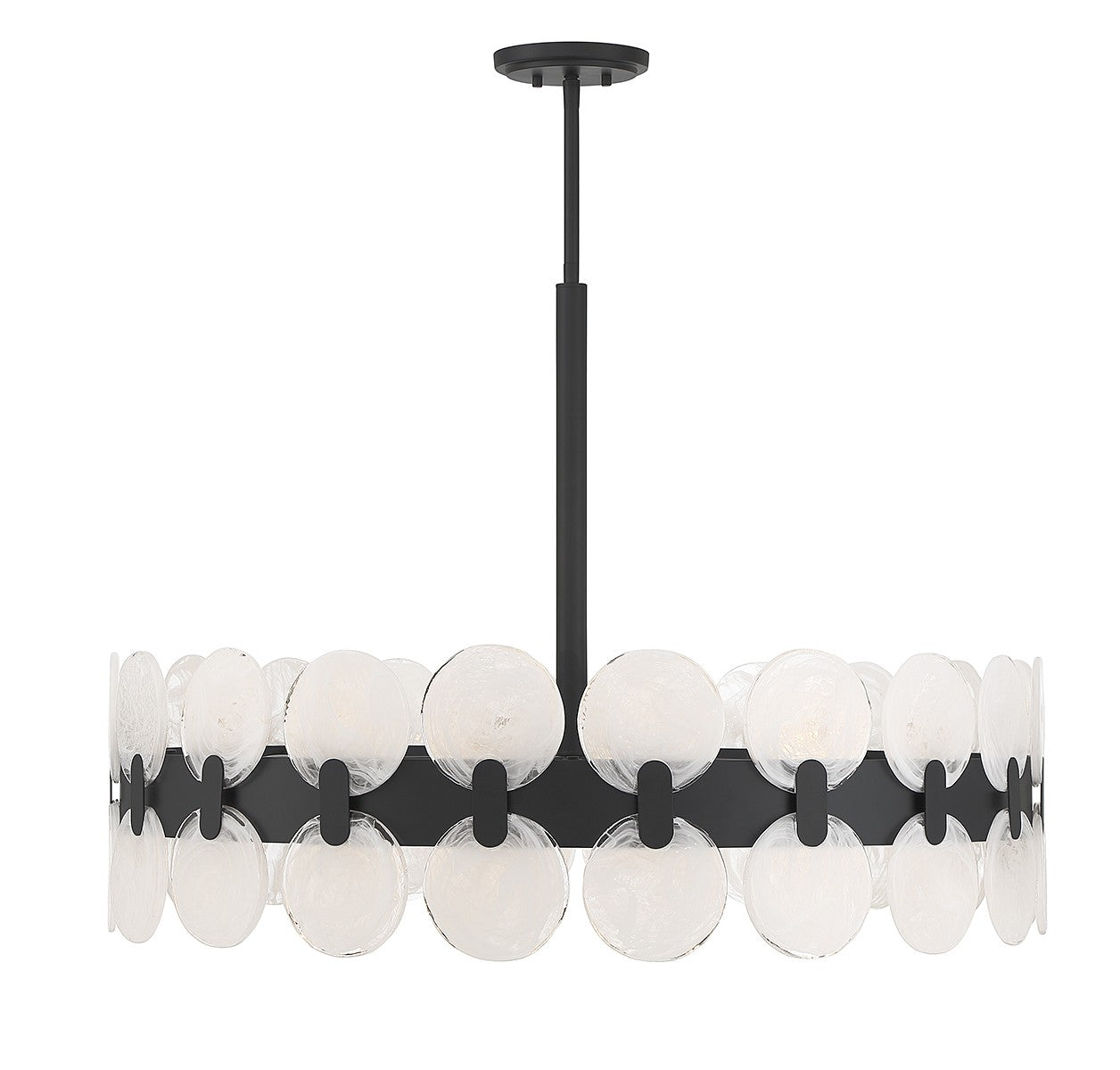 Lustre Boca à dix lumières en noir mat