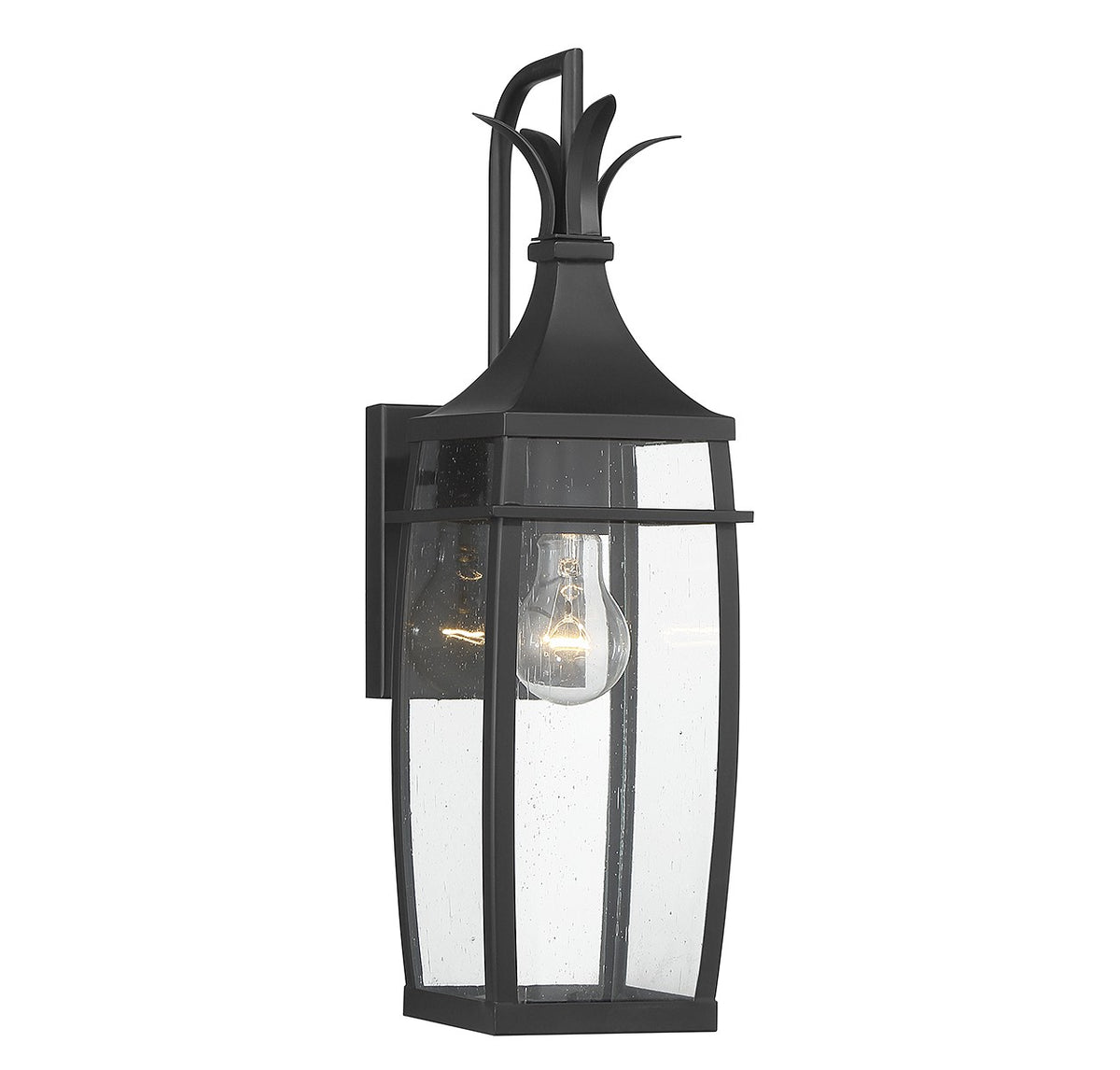 Montpelier One Light Outdoor Wall Lantern in Matte Black