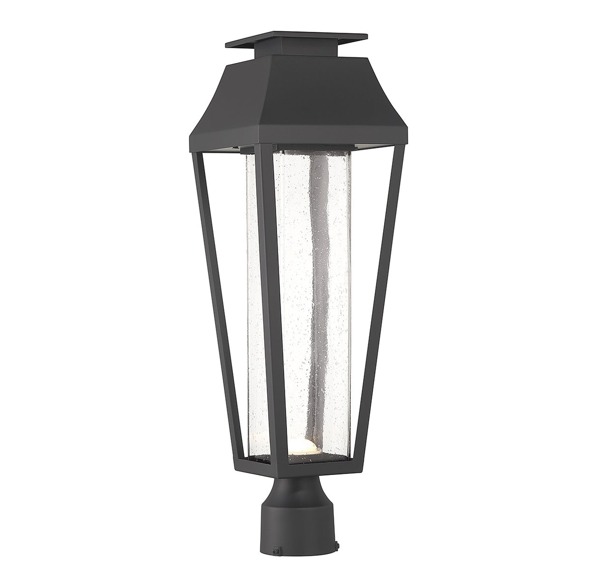 Lampadaire d'extérieur à LED Brookline, noir mat