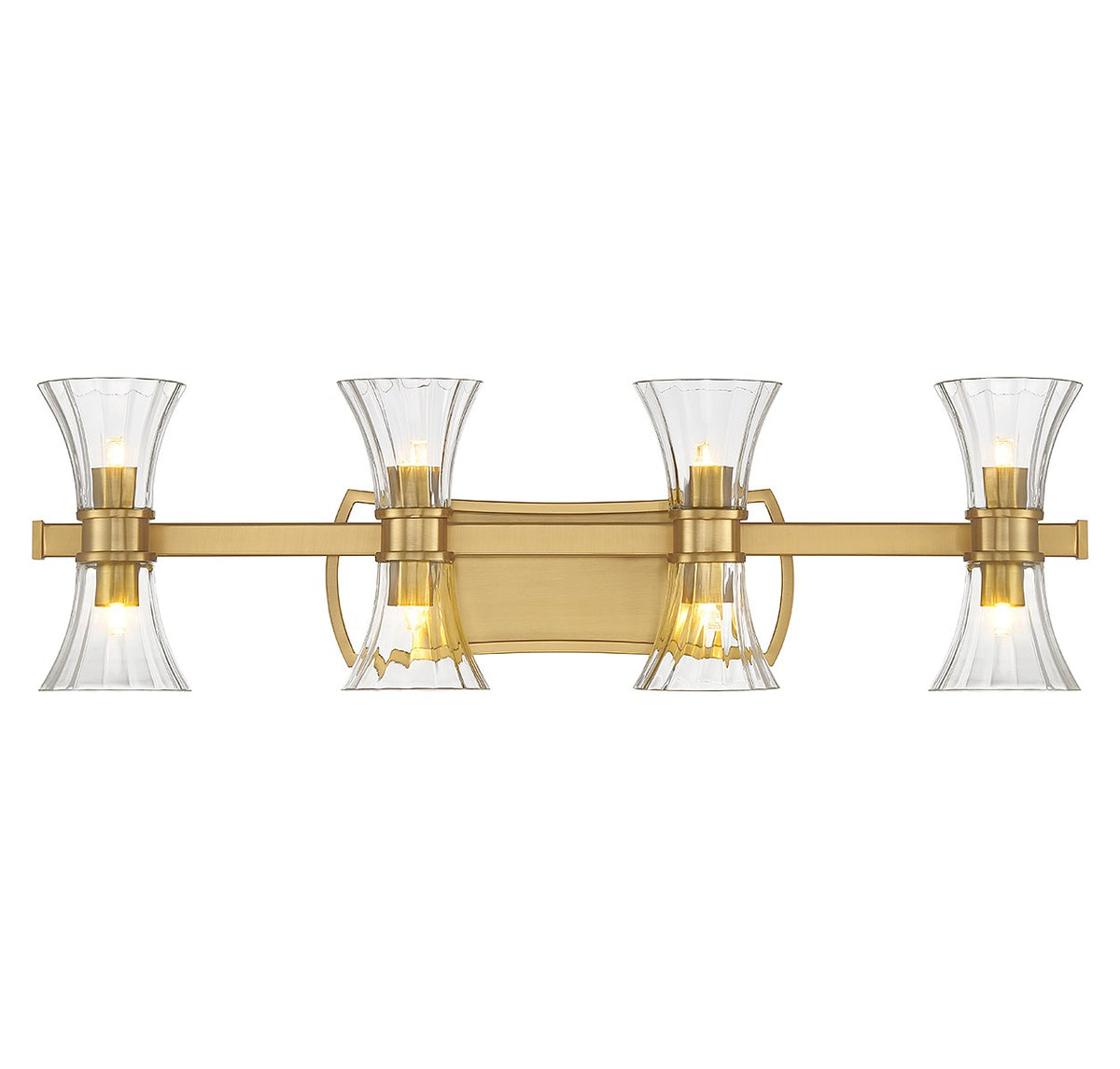 Bennington LED Bathroom Vanity in Warm Brass