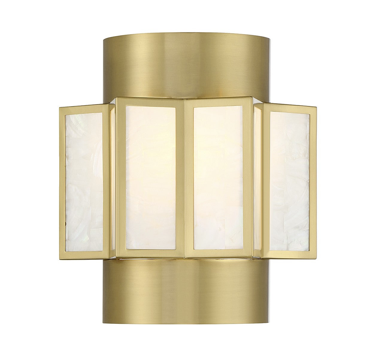Applique murale Gideon Two Light en laiton chaud