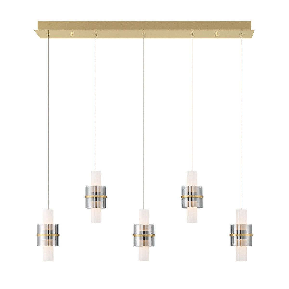 Rola LED Linear Chandelier in Gold