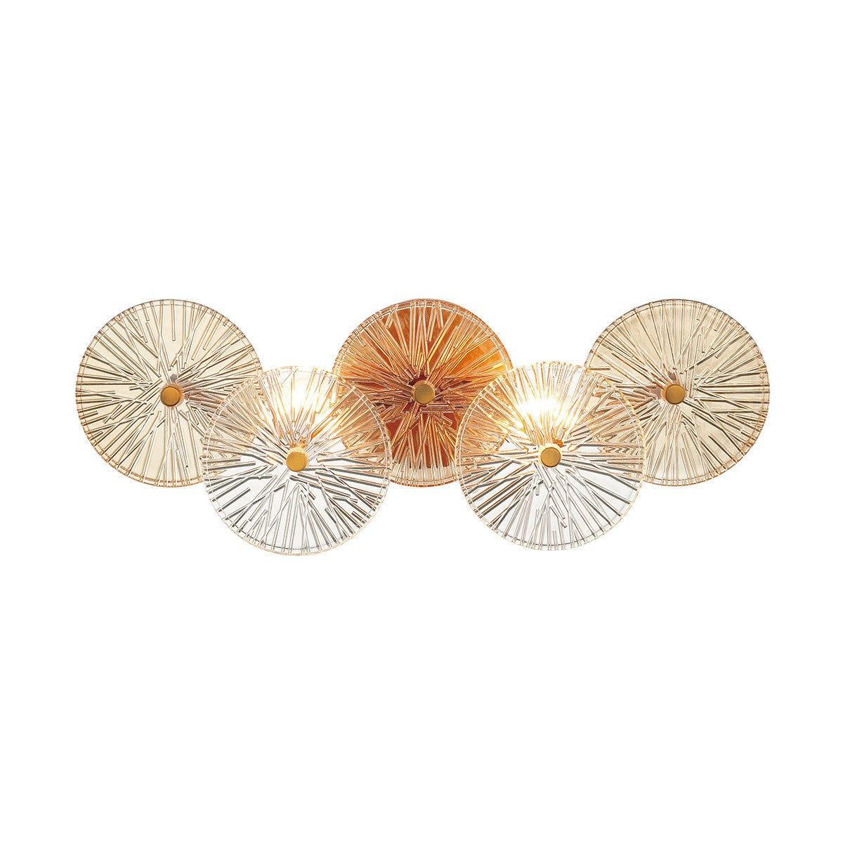 Sue-Anne Two Light Vanity in Matte Gold