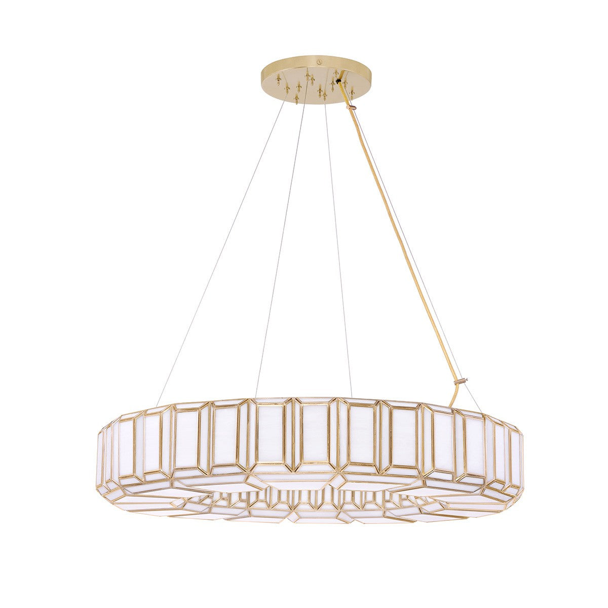 Belmont 12 Light Chandelier in Antique Brass