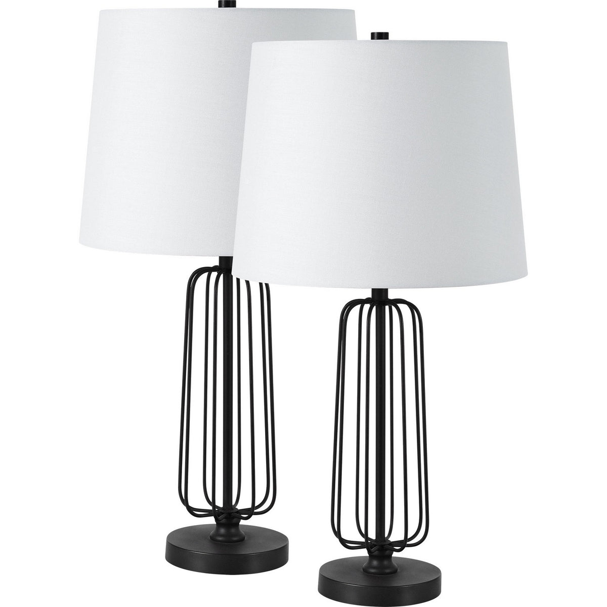 Shadia Table Lamp- Set in Matte Black