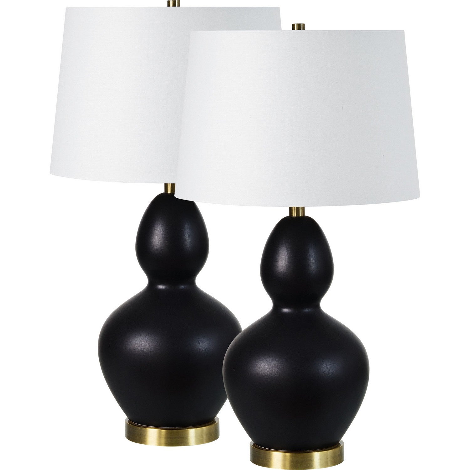 Kamilia Table Lamp- Set in Matte Black