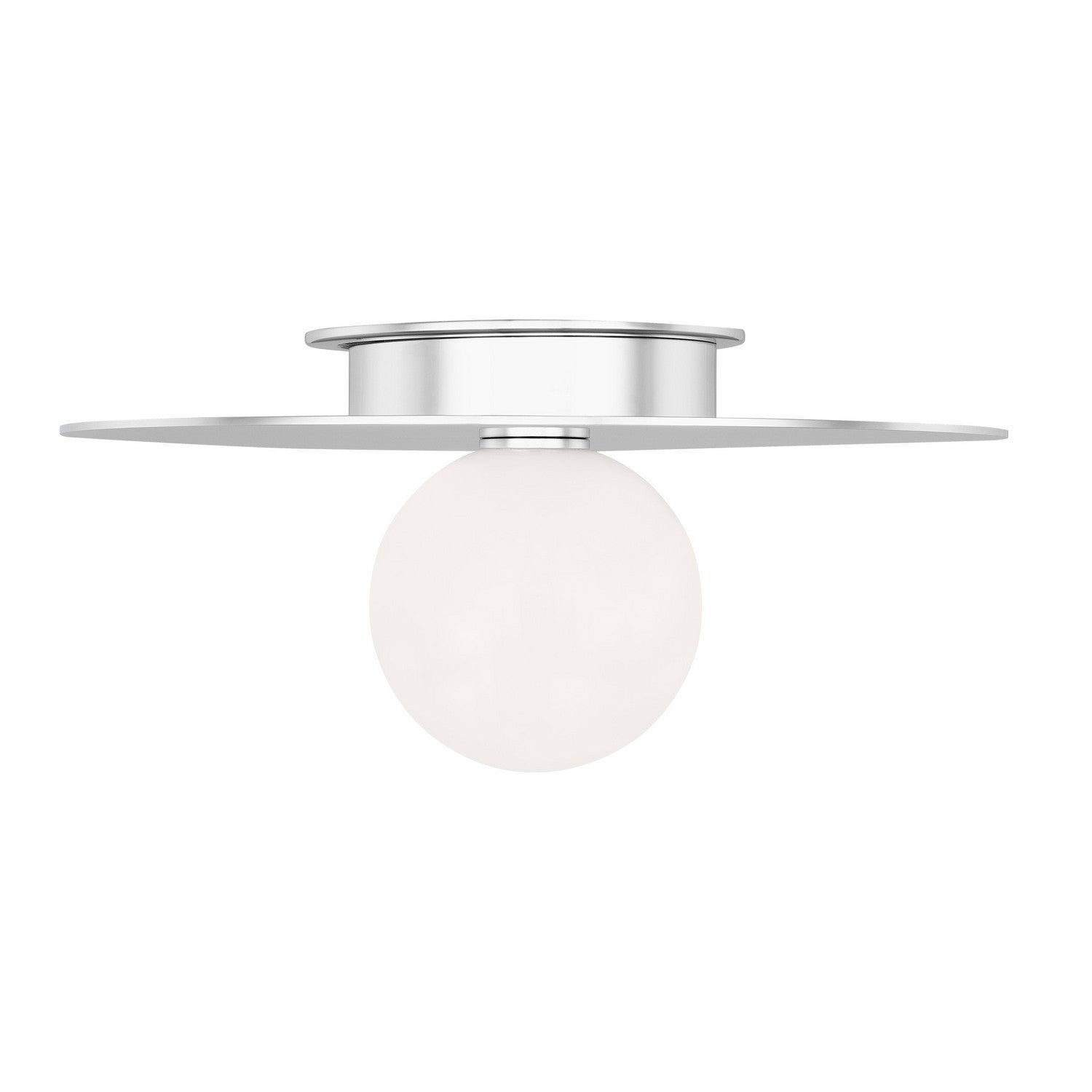 Nodes medium flush mount in Polished Nickel