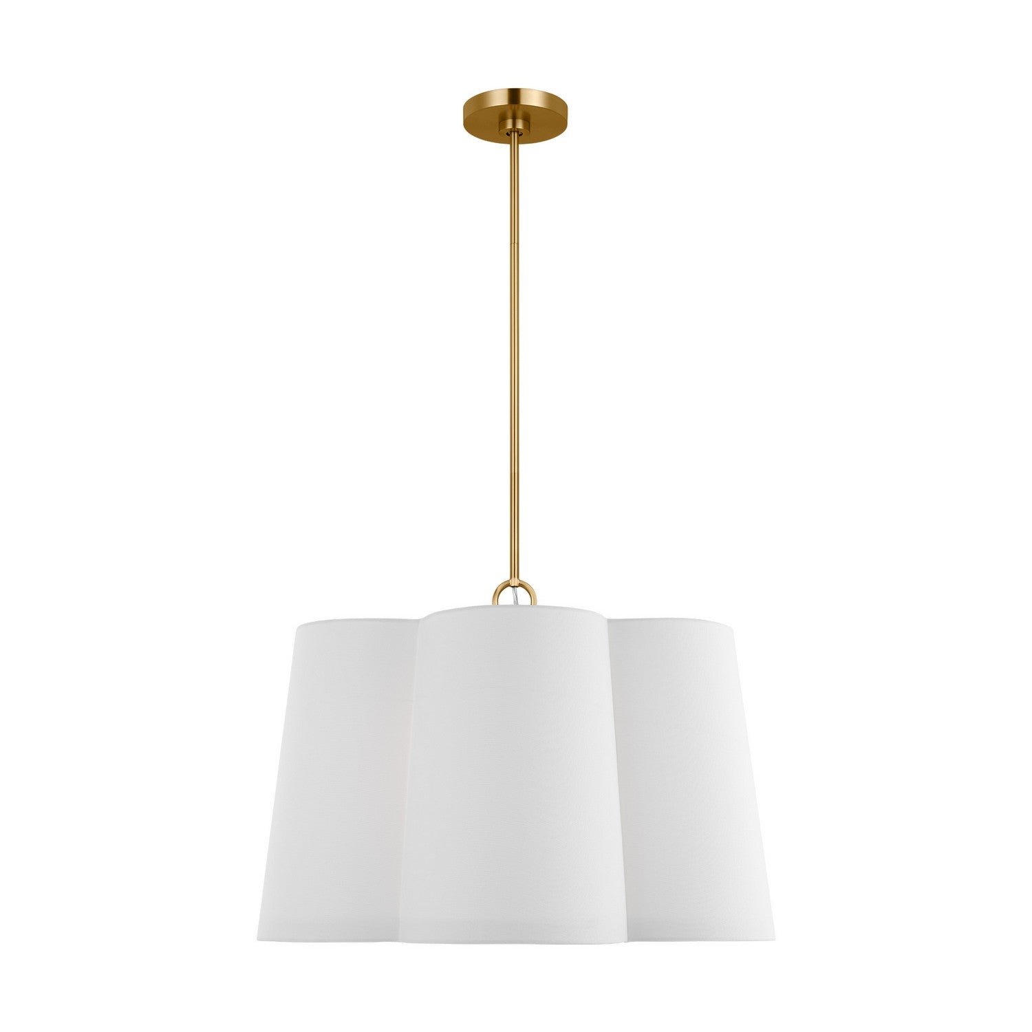Bronte Four Light Pendant in Burnished Brass
