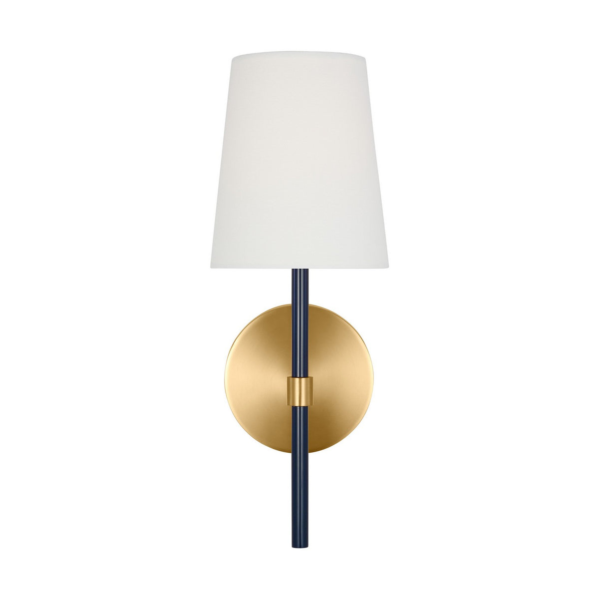 Monroe One Light Wall Sconce in Burnished Brass