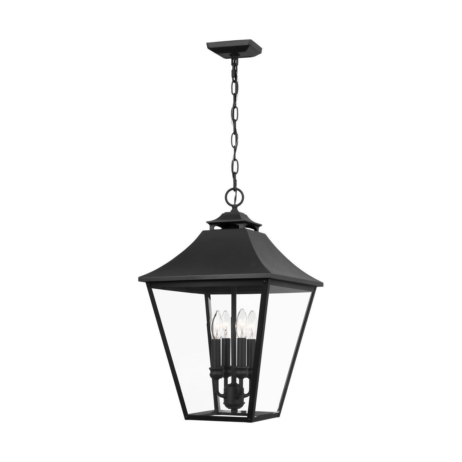 Suspension extérieure Galena à quatre lumières