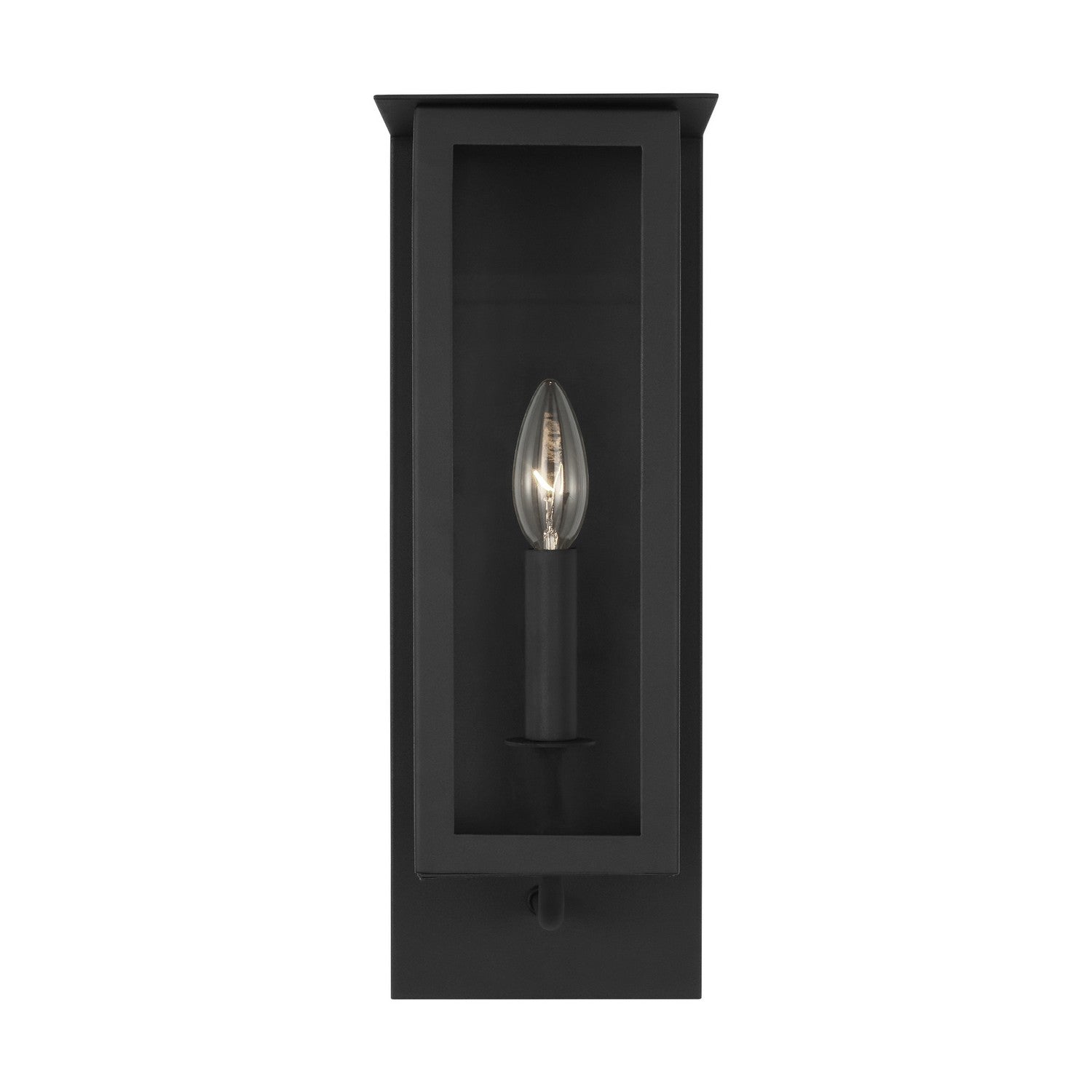 Dresden One Light Outdoor Wall Sconce in Textured Black