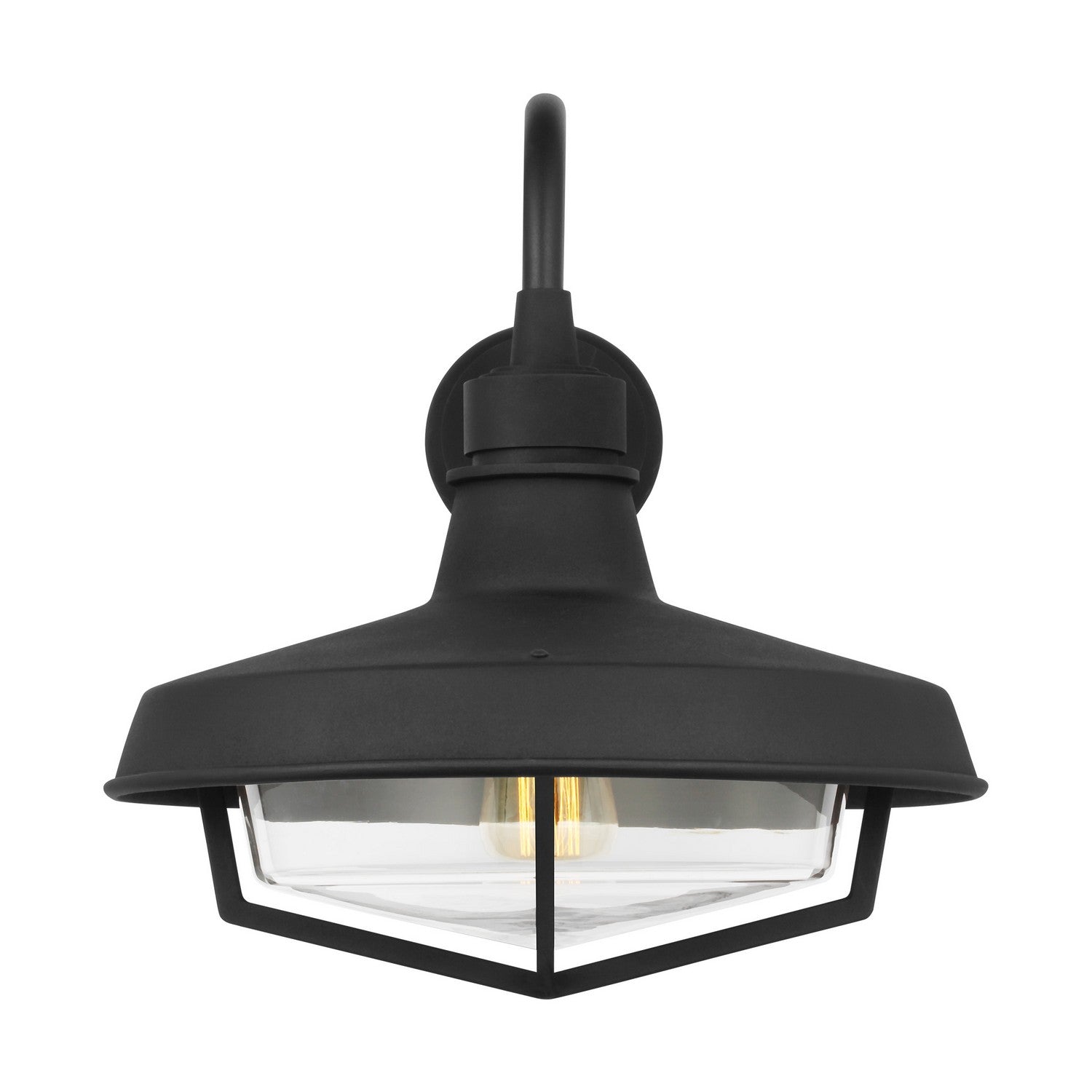 Hollis One Light Outdoor Wall Sconce in Textured Black