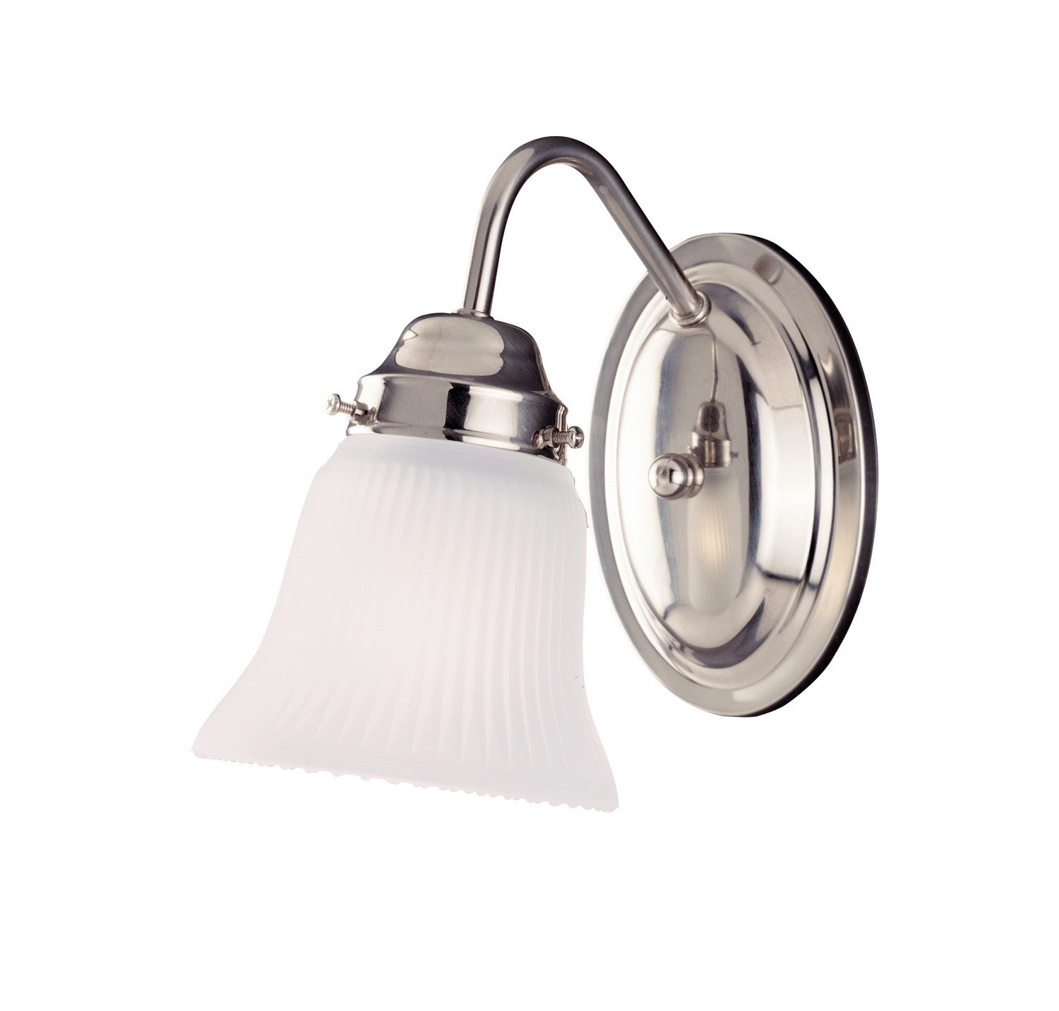 Brighton One Light Wall Sconce in Satin Nickel