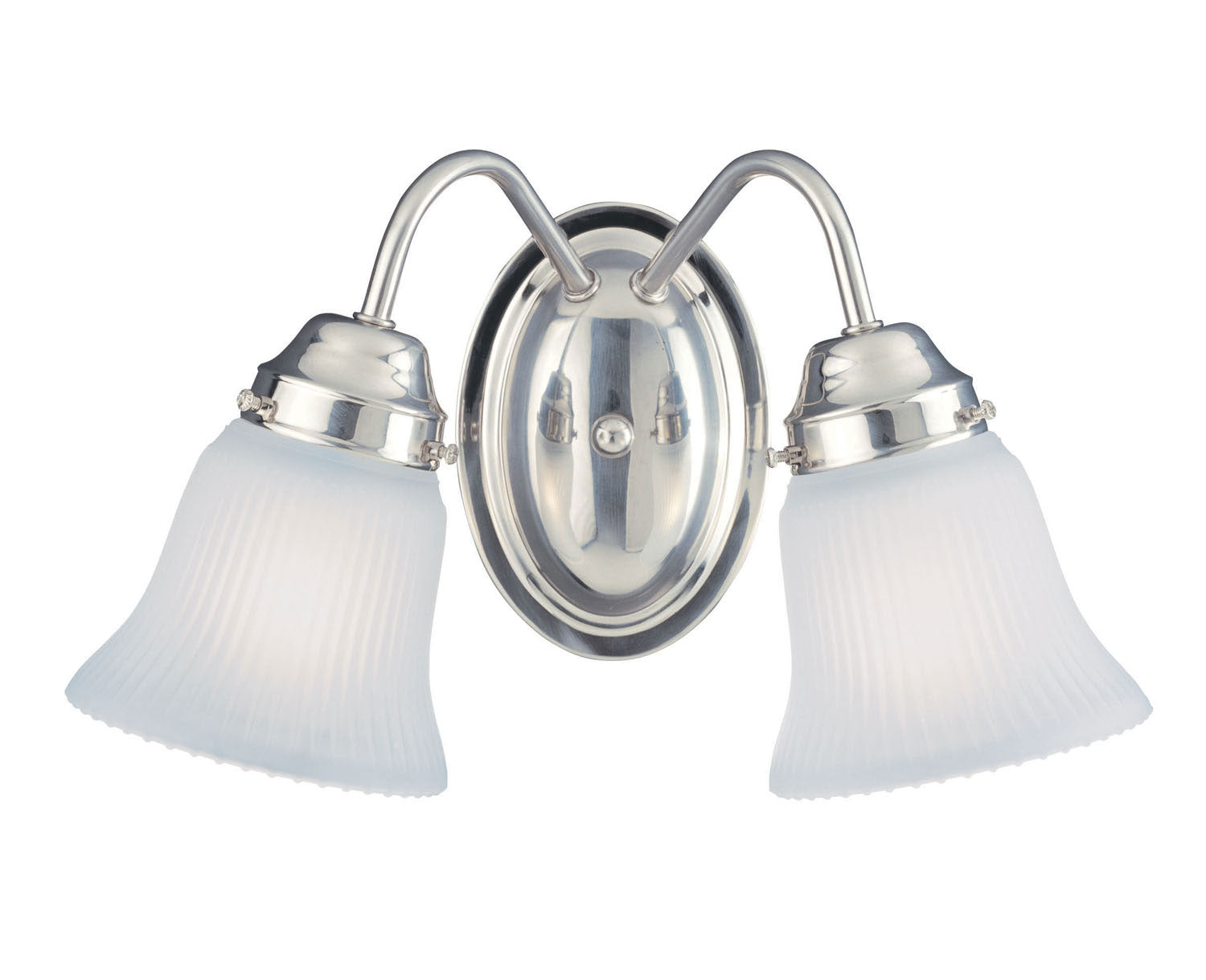 Brighton Two Light Bath Bar in Satin Nickel