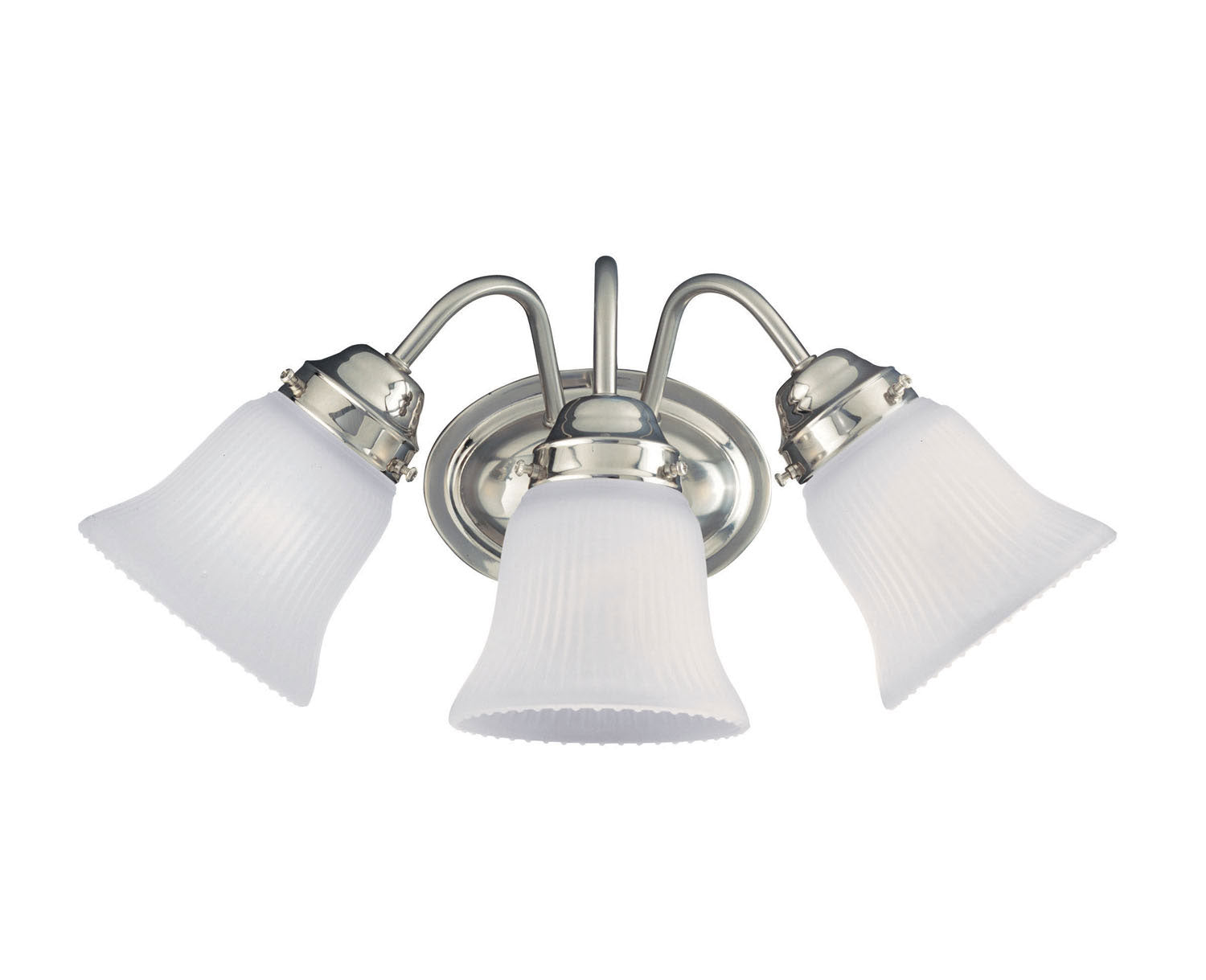 Brighton Three Light Bath Bar in Satin Nickel