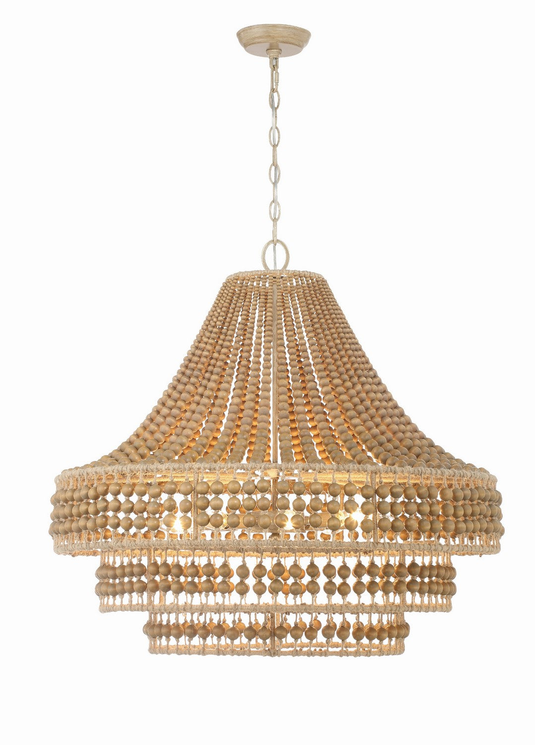 Silas Eight Light Chandelier in Burnished Silver